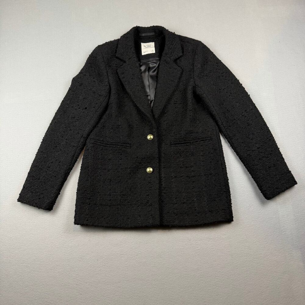 Abercrombie & Fitch Bouclé Textured Black Blazer S